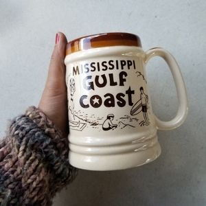 Vintage Mississippi Gulf Coast Beach Mug